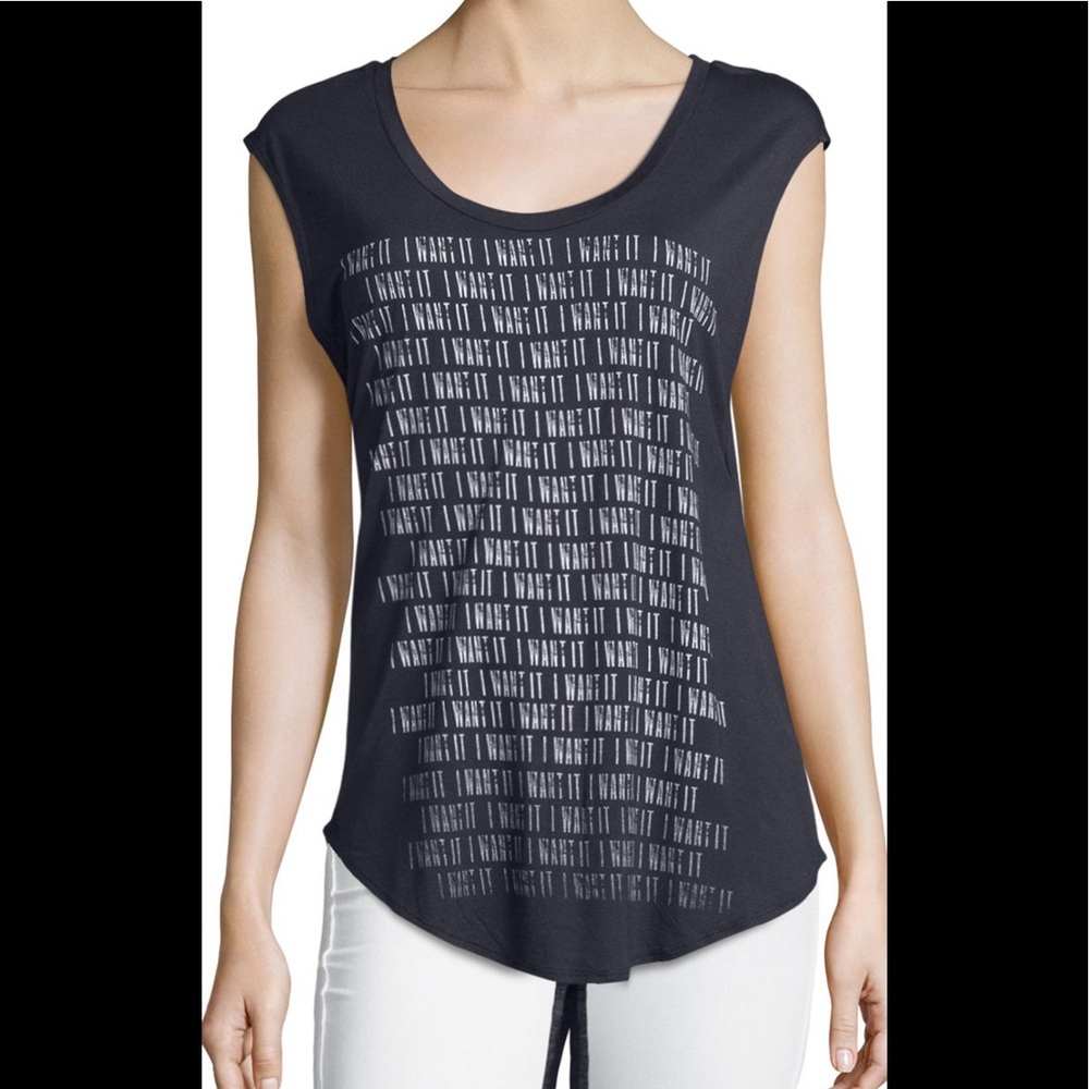 Haute Hippie “I want it” Short Sleeve Blouse Top M